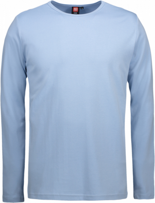 ID - Mens' Interlock T-Shirt Long-Sleeved - Light blue