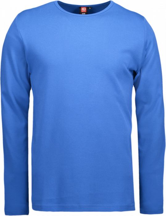 ID - Mens' Interlock T-Shirt Long-Sleeved - Azur