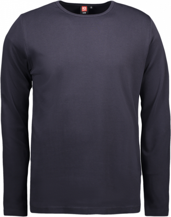 ID - Interlock T-Shirt Langærmet Herre - Navy