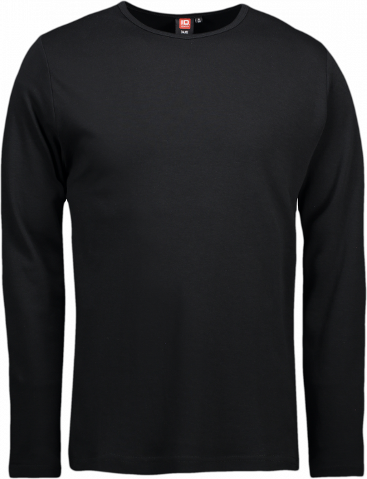 ID - Mens' Interlock T-Shirt Long-Sleeved - Black