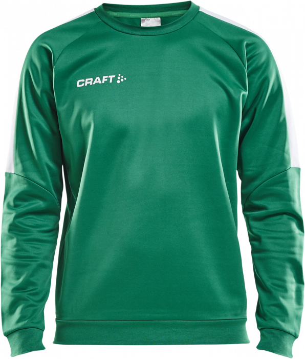 Craft - Progress R-Neck Sweather - Grøn & hvid