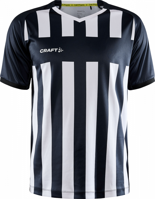 Craft - Progress 2.0 Stripe Spillertrøje - Sort & hvid