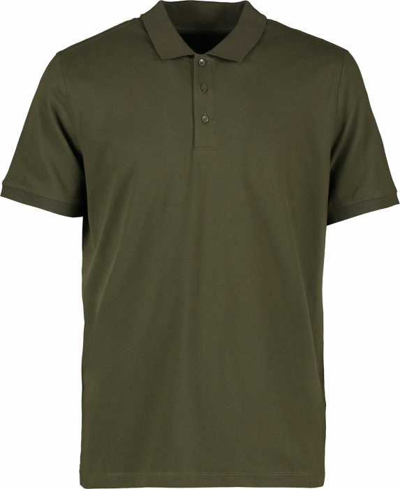 ID - Økologisk Polo T-Shirt Herre - Oliven