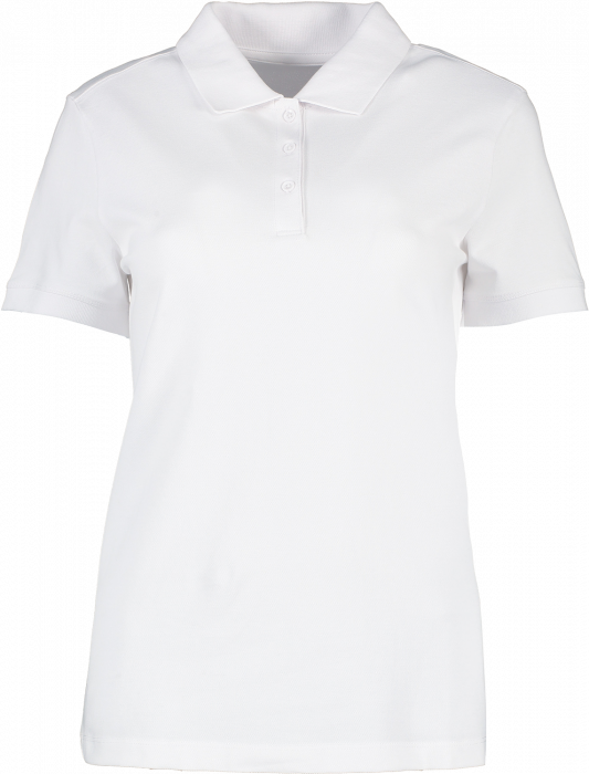 ID - Økologisk Cotton Polo T-Shirt Dame - Hvid