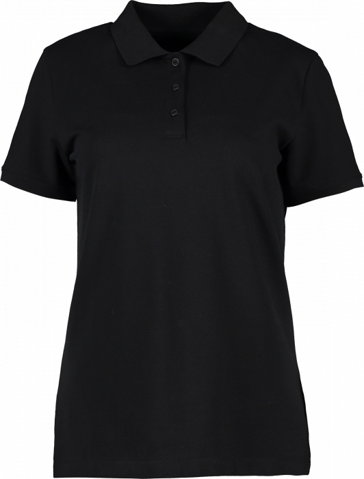 ID - Økologisk Cotton Polo T-Shirt Dame - Sort