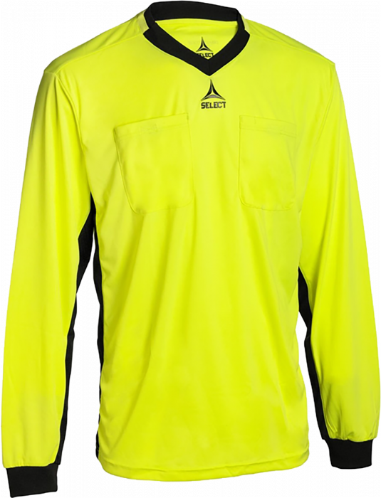 Select - Referee Shirt Longsleeve V21 - Yellow & black